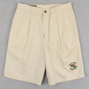 Vintage Cutter & Buck Pebble Beach 2000 U.S. Open Shorts Mens Size 30 Cream NEW